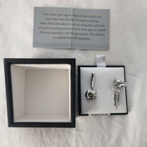 David Donahue Silver Knot Cufflinks